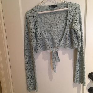 INC Cropped Large Knitted Sweater